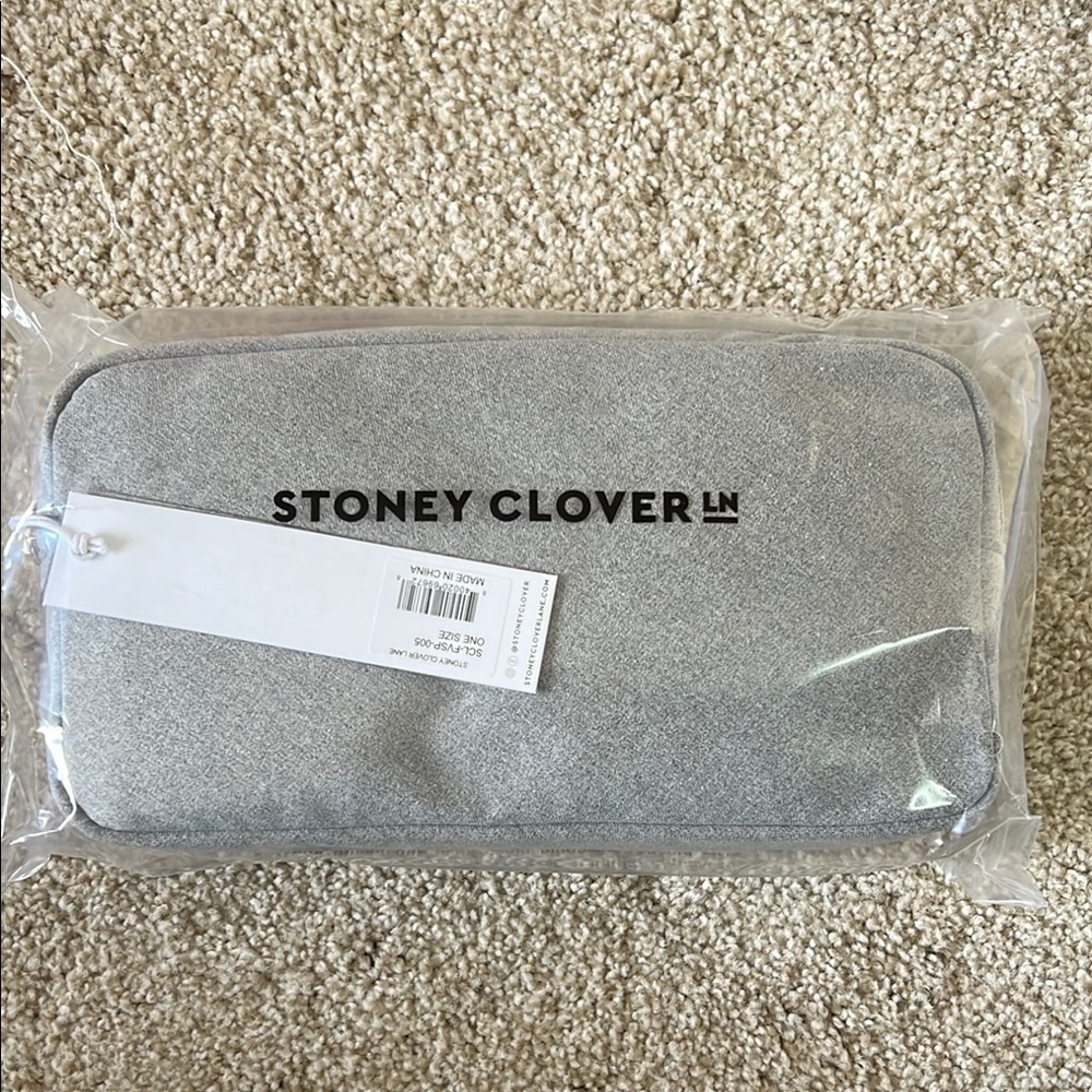 Stoney Clover Lane Heather gray pouch